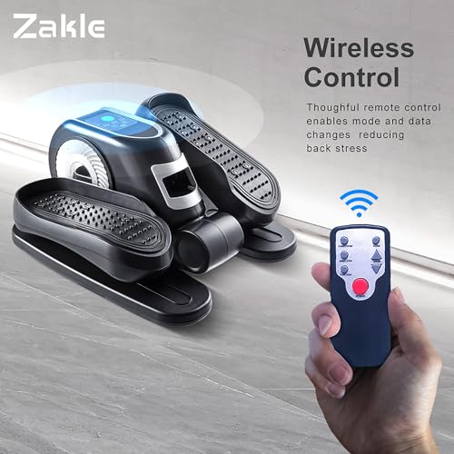 Under Desk Elliptical Machine, Portable Electric Seated Pedal Exerciser with Remote Control Z7231