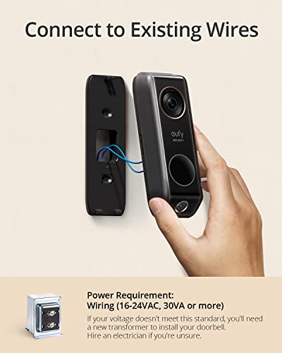 Video Doorbell Wired with Chime, Dual Cam, 2K HDR, No Monthly Fee Y27175