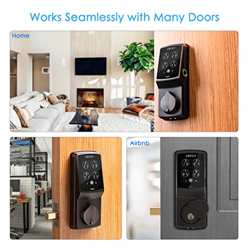Smart Lock with Bluetooth, Keyless Entry, Touchscreen Keypad, Auto Lock Z6266
