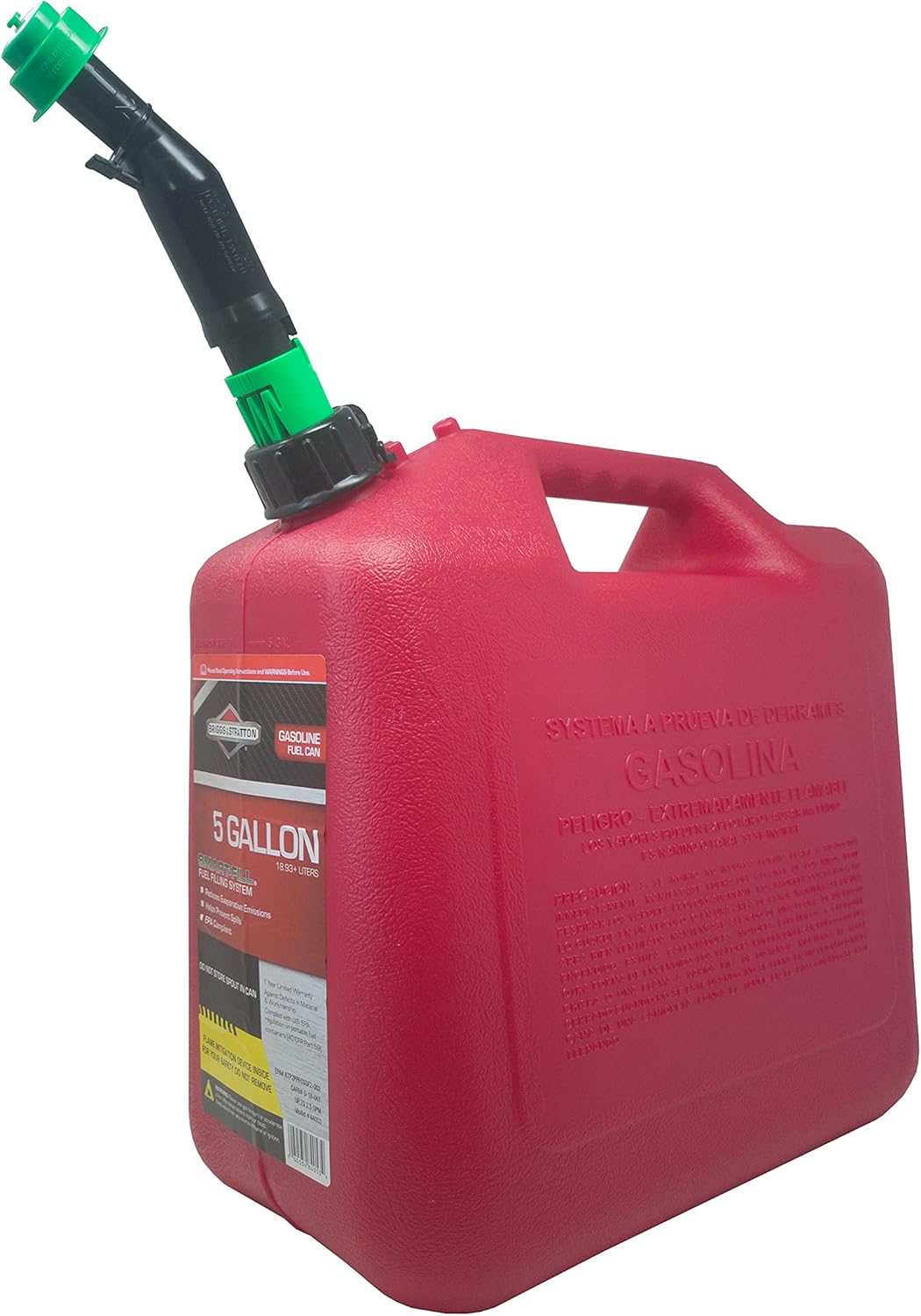 5 Gallon Gas Can with Smart Fill Spout, Red N422218