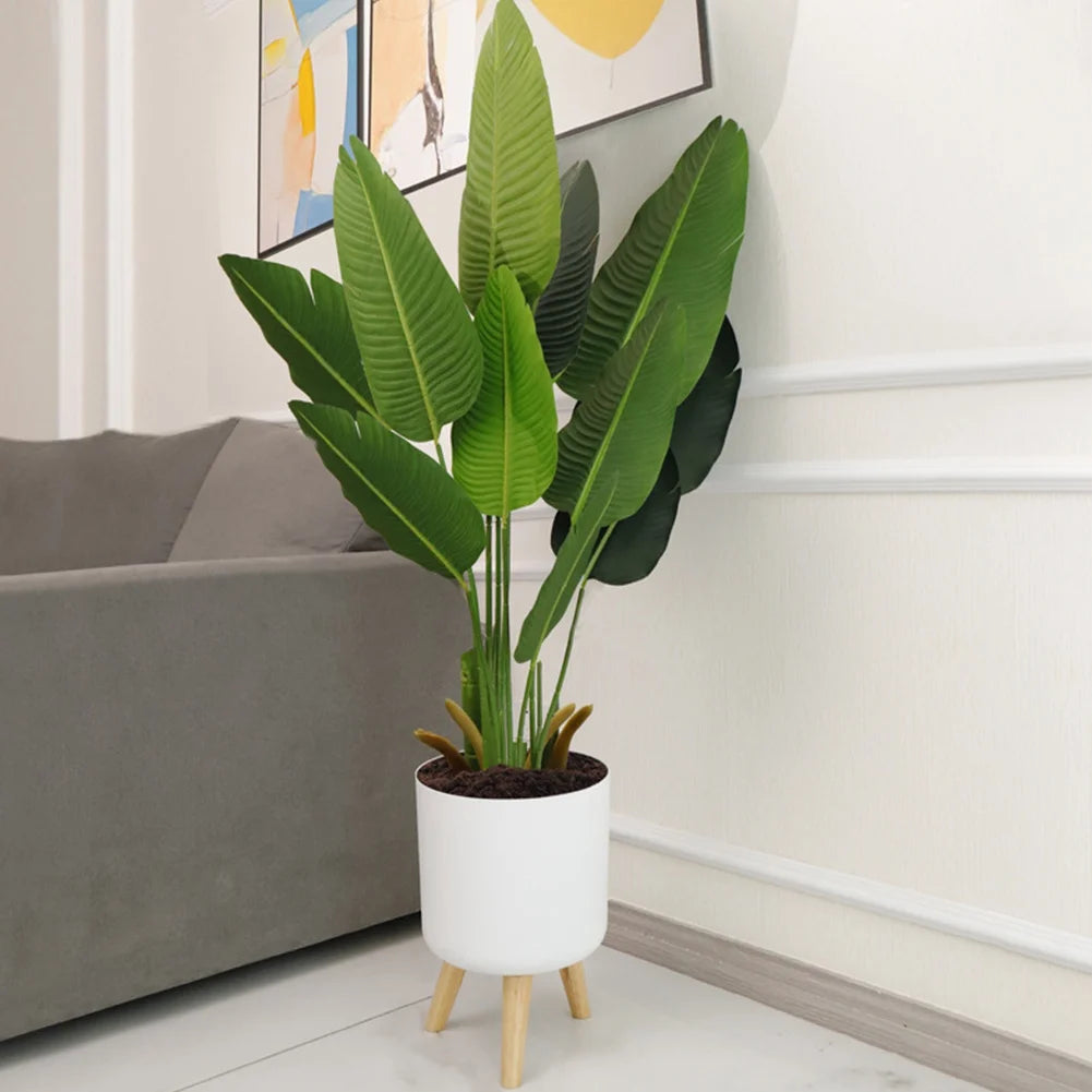 Indoor Planters Set with Wooden Legs, Floor Standing Pot B493