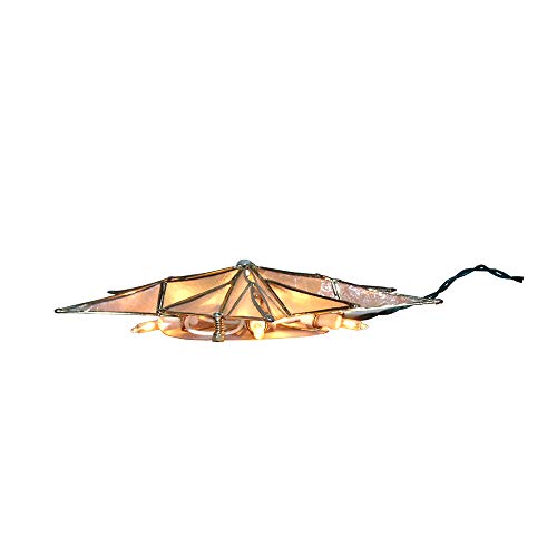Capiz Star Treetop with Center Gem G5493