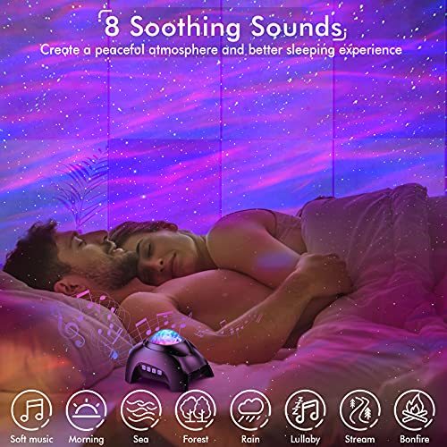 Galaxy Projector with Bluetooth Speaker and White Noise for Bedroom P99664