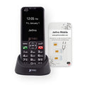 Jethro SC490 4G Unlocked Senior Cell Phone, Big Buttons, Large Screen, includes Charging Dock & SIM Card Adapter, Easy-to-Use for Elderly & Kids, FCC/IC Certified