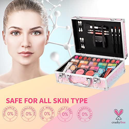 Makeup Kit for Women - Full Starter Cosmetics Set with Eyeshadow, Lip Gloss, Blush and Brush N992