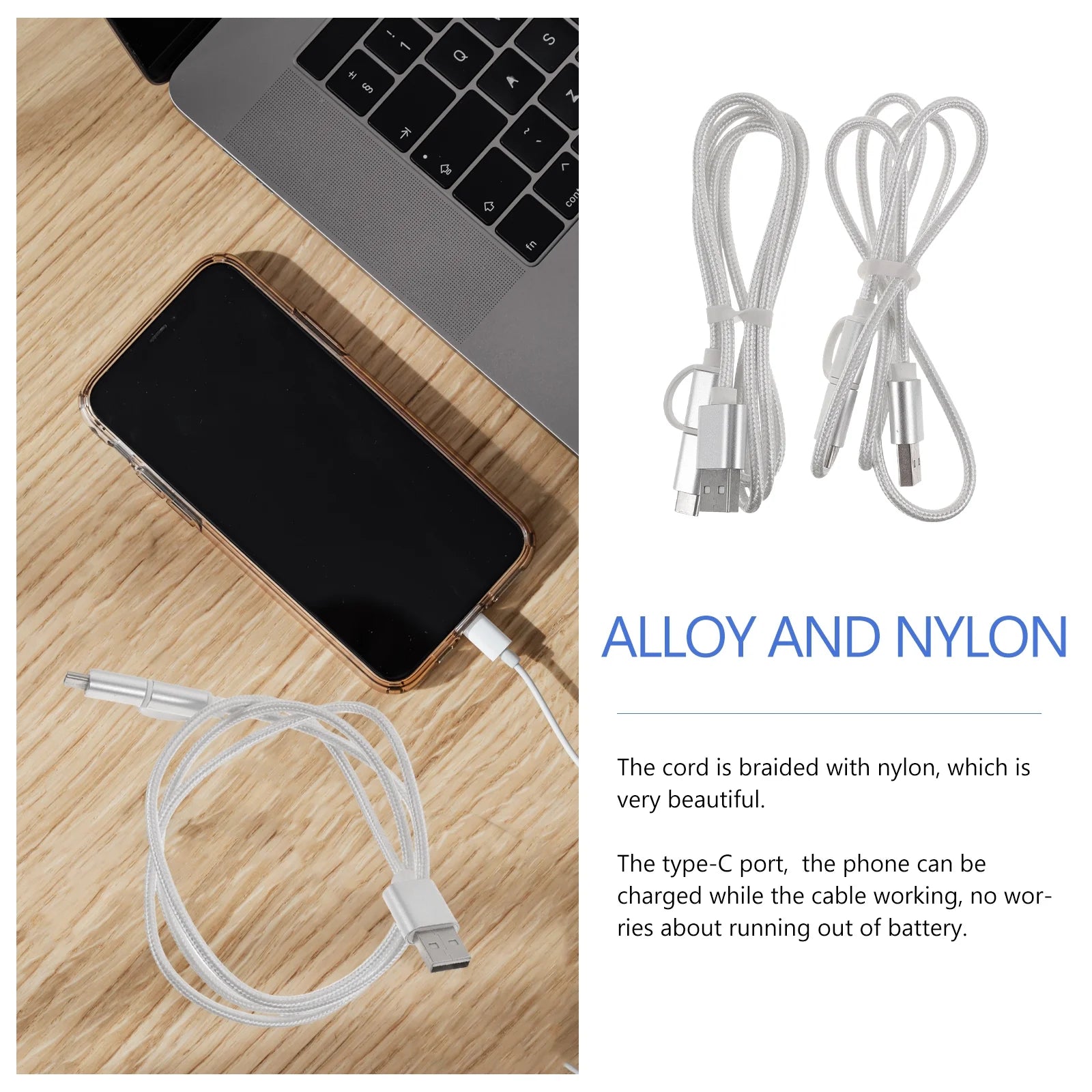 2 Pack Phone Car Charger Cables C1614