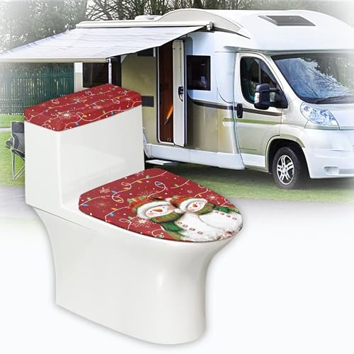 Christmas Toilet Lid and Tank Cover Set for Bathroom Decor K51670