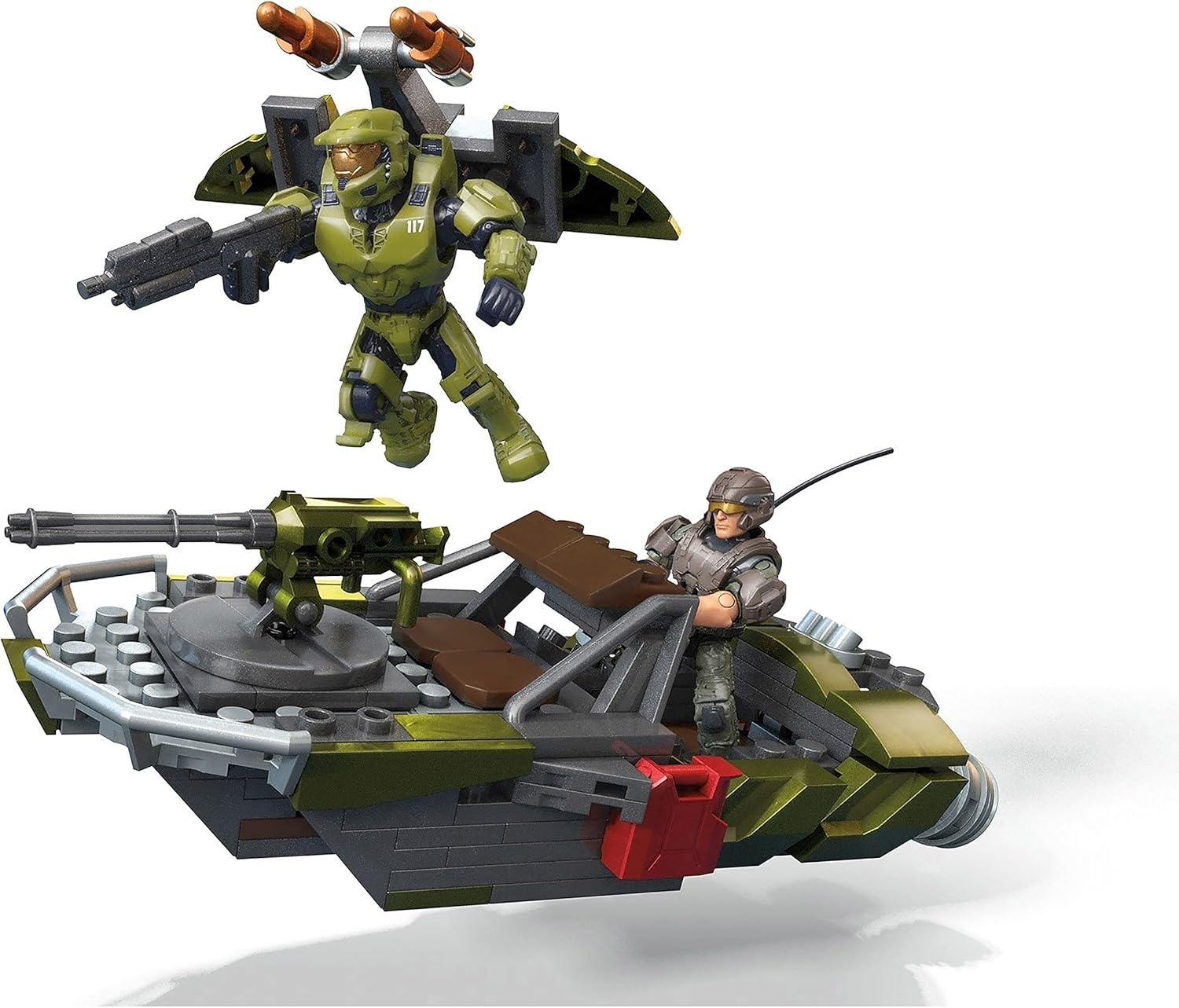 Halo Warthog Rally Vehicle Construction Set with Master Chief Figure D5738