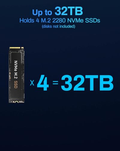 4-Bay SSD NAS Server, Quad-Core CPU, 8GB DDR5 RAM, 5GbE Port N174435