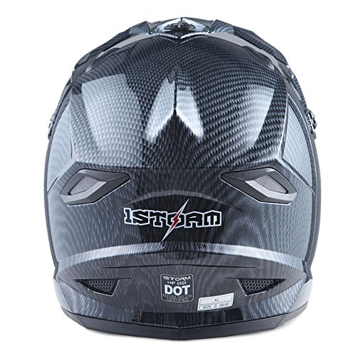 Adult Motocross Helmet Full Face Racing Style Matt Black D9788