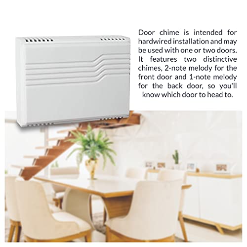 Wired Doorbell Chime Kit with Transformer and Lighted Push Button, White R99846