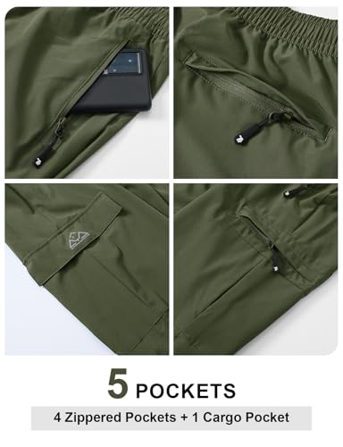 Men's Lightweight Hiking Cargo Pants Quick Dry Stretch H360