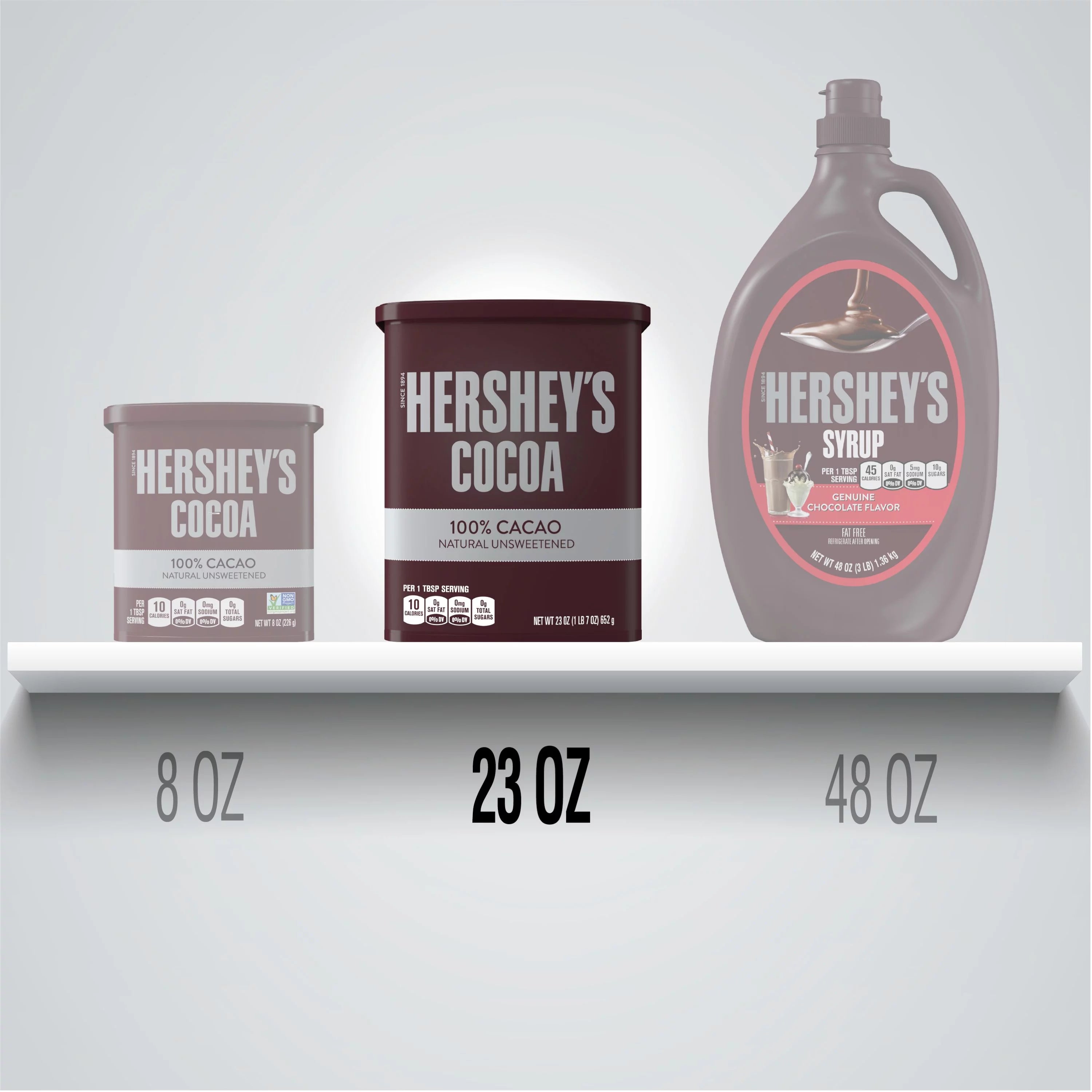Naturally Unsweetened Baking Cocoa, 23 oz F293518