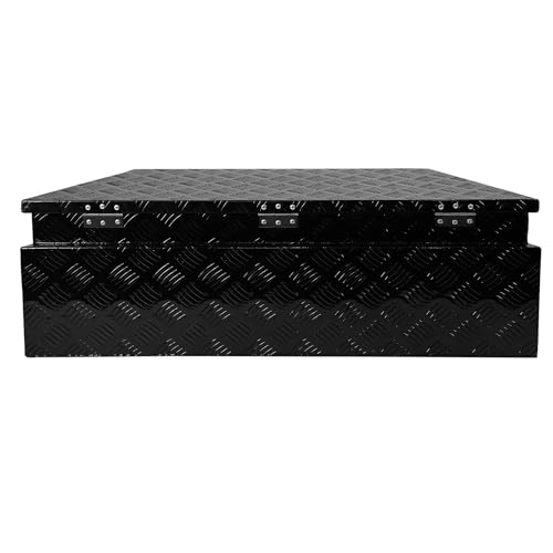 Aluminum Trailer Tongue Tool Box, 28 Inch Utility Storage with Lock Keys O768