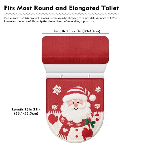 Christmas Toilet Lid and Tank Cover Set for Bathroom Decor K51670