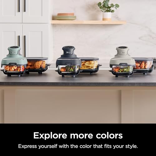 Air Fryer with Glass Containers, 4 QT & 6 Cup, Dishwasher Safe Z1664