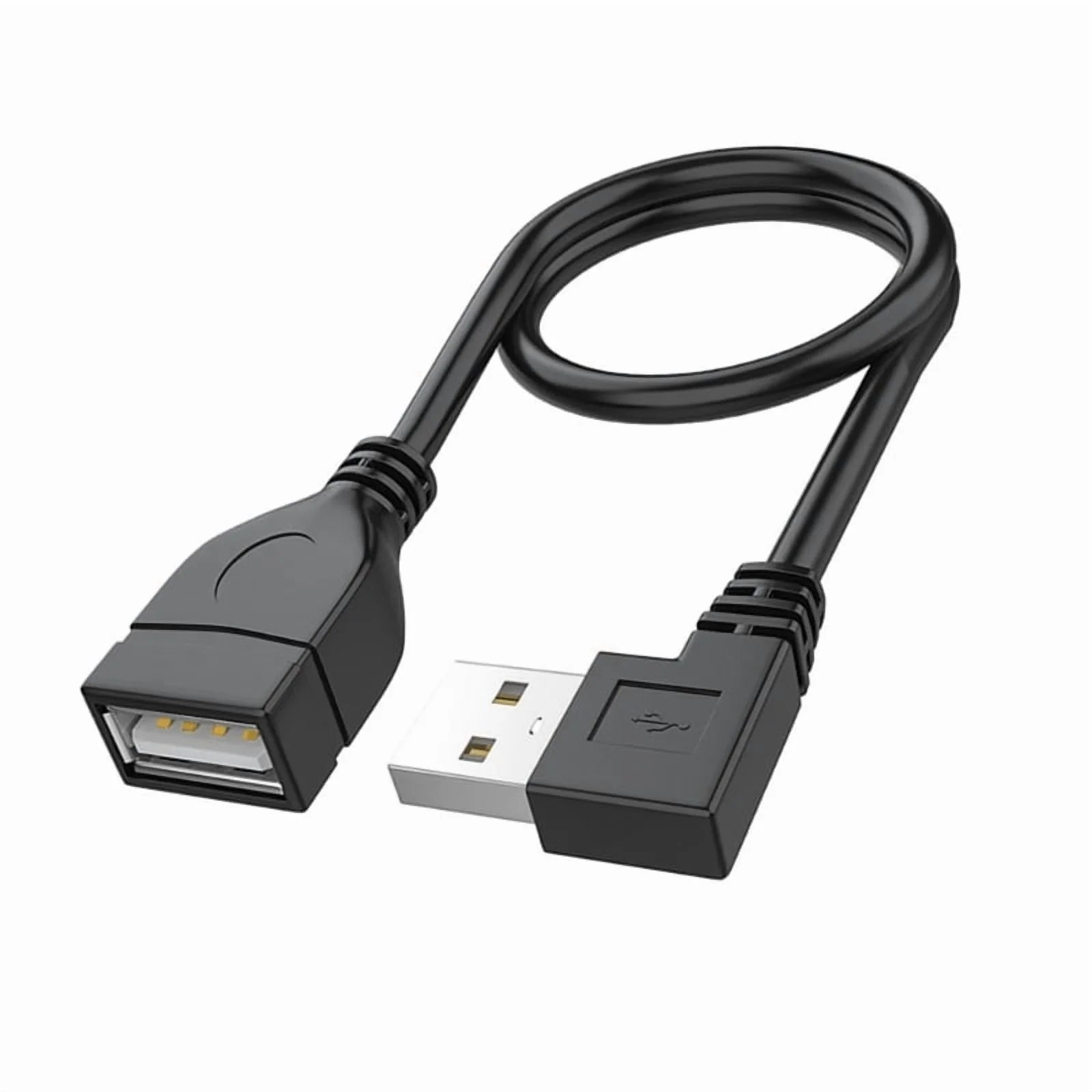 USB 2.0 Extension Cable Male to Female 90 Degree Angled Z420