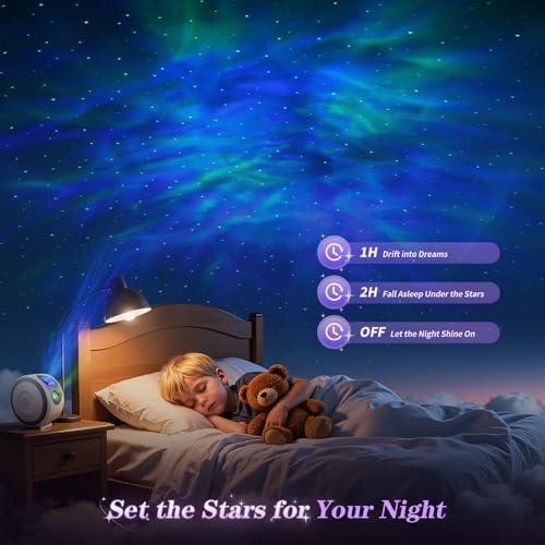 Galaxy Projector Star Night Light with Timer and Remote Control F223479