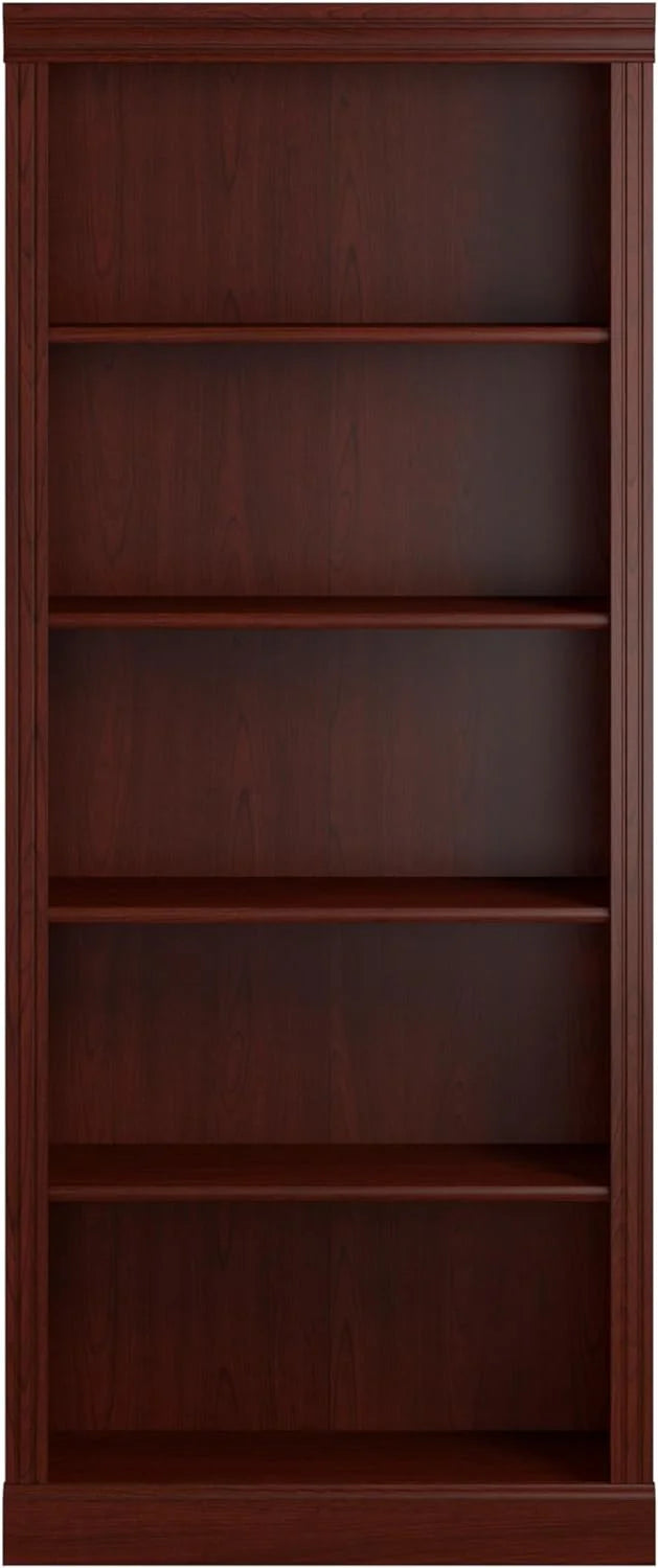 5 Shelf Bookcase in Harvest Cherry U300