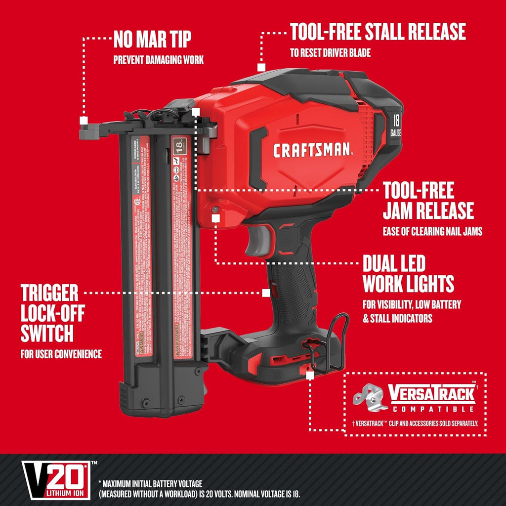 18GA Cordless Brad Nailer, Bare Tool Only P721