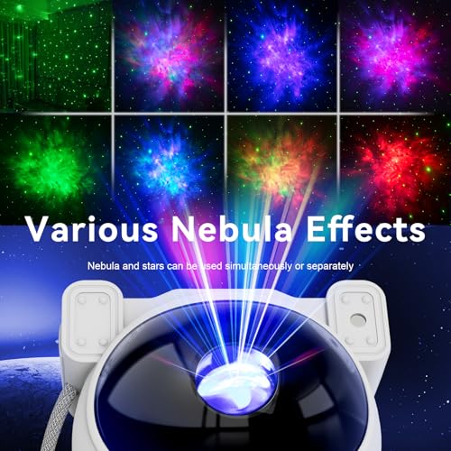 Astronaut Star Projector Night Light with Remote and Timer E396