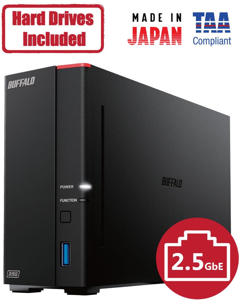 4TB 1-Bay NAS Network Attached Storage with HDD Included A8862