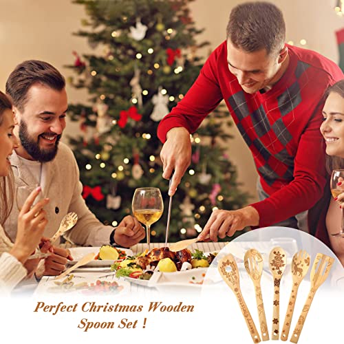 Christmas Wooden Spatula and Spoon Kitchen Utensil Set R14732