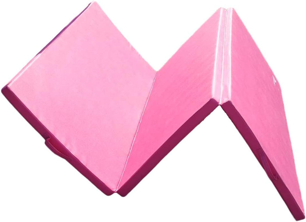 6x4x2 ft Extra Thick Folding Gymnastics Exercise Mat (Pink) C8385