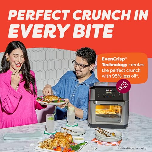 10QT Air Fryer, 7-in-1 Functions with EvenCrisp Technology, Stainless Steel Z44367