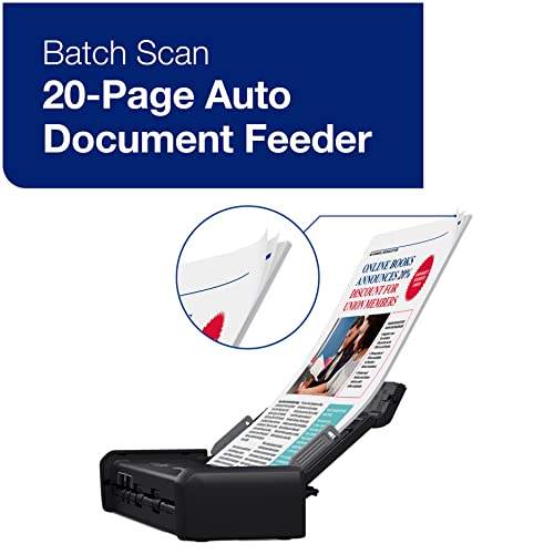 Wireless Compact Desktop Document Scanner with Auto Feeder L54226