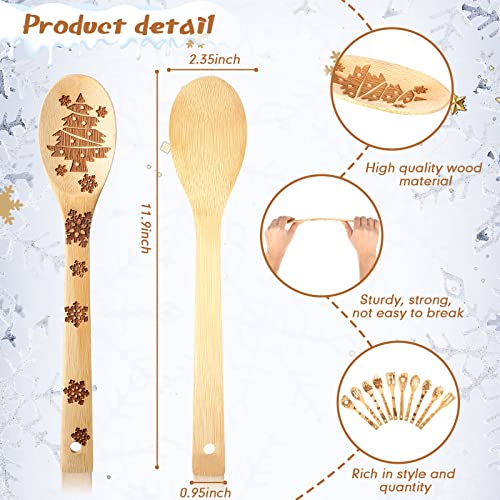 Christmas Wooden Spatula and Spoon Kitchen Utensil Set R14732