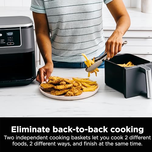 10QT 6-in-1 DualZone Air Fryer with 2 Independent Baskets B40403