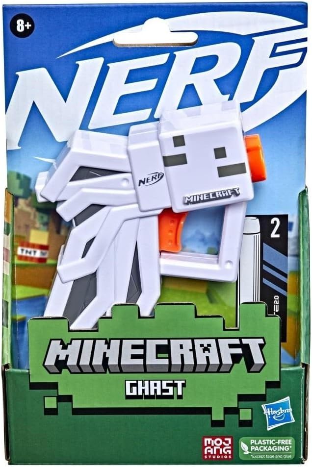Minecraft Ghast Mini Blaster with 2 Elite Darts U433