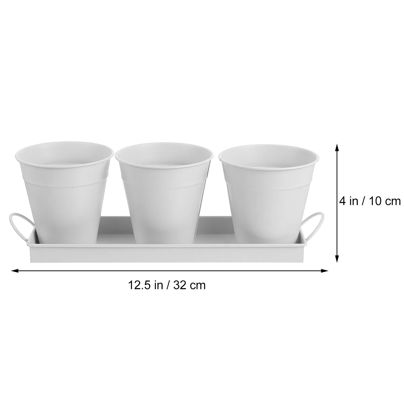 9 pcs Garden Flower Pot with Tray E203332