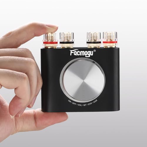 160W Mini Bluetooth 5.0 Power Amplifier, 2 Channel Stereo Hi-Fi Digital Amp K525060