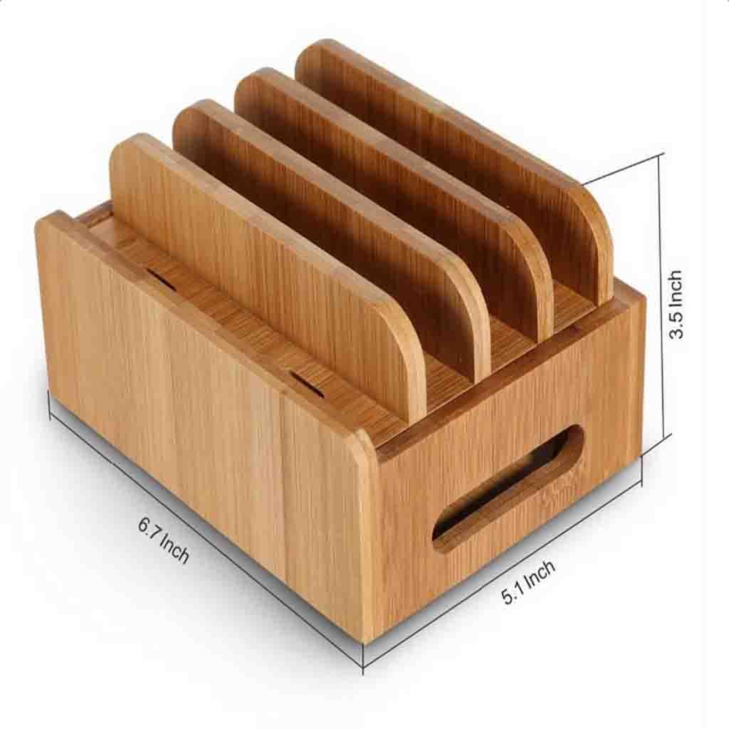 Bamboo Charging Station for Smartphones & Other Gadgets A208