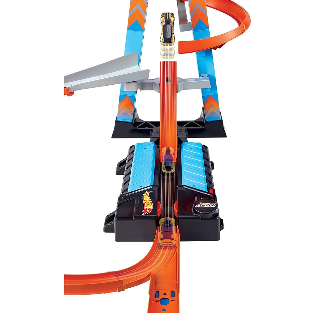 Action Sky Crash Tower Track Motorized Racing Playset Z7160