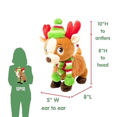Farting Reindeer Plush Toy - 10 Inches R9989