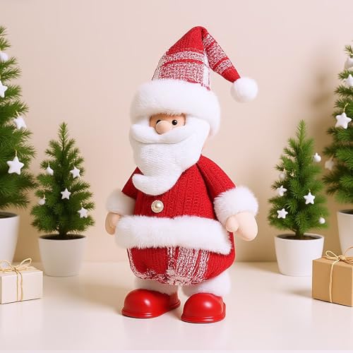 Red & White Singing Dancing Santa Claus Holiday Home Decoration H458