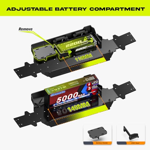 1/10 RTR Brushless RC Car, 50mph Off-Road Monster Truck, 4WD, Green K2965
