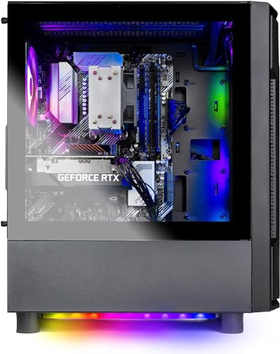 Gaming PC, Intel i7 12700F, RTX 4060, 1TB NVMe, 16GB RAM, Windows 11, Black F697