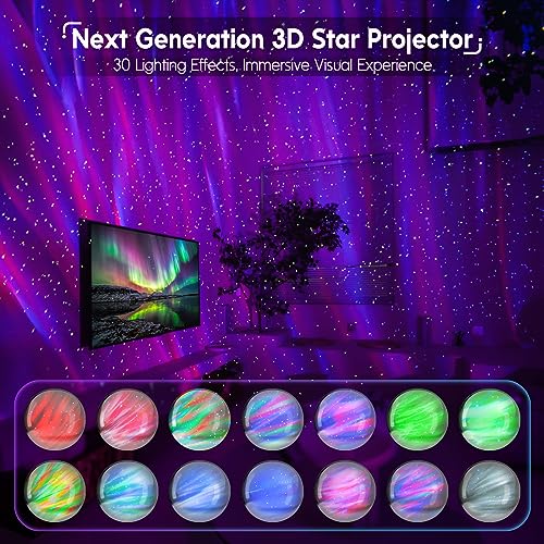 Star Projector with Bluetooth Speaker and White Noise for Bedroom T49326