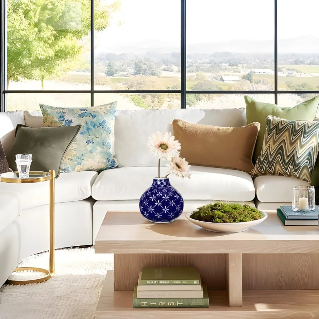 Blue and White Porcelain Ceramic Vase R494