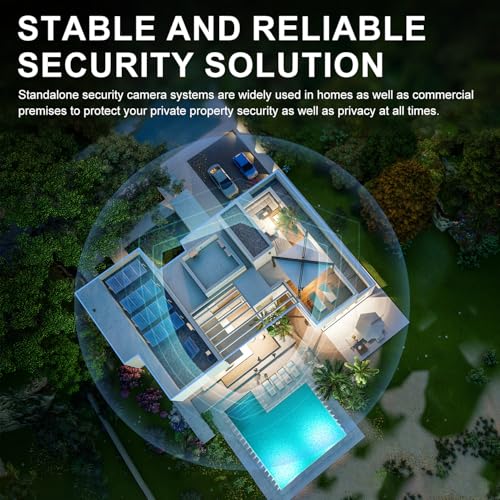 Wireless Security Camera System, 10CH NVR with 4 Cameras, 1TB HDD, Night Vision, Motion Detection A36546