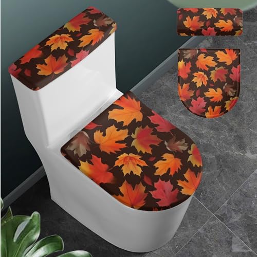 Christmas Toilet Lid and Tank Cover Set for Bathroom Decor K51670