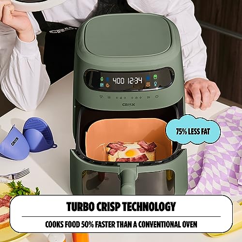 8 QT Digital Air Fryer with Touch Screen, Timer and Auto Shut-off, Lavender L33592