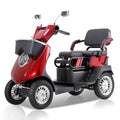 All Terrain Mobility Scooter, Heavy-Duty 4 Wheel Mobility Scooters for Seniors & Adults 500lbs Capacity, 1000W Powered Mobility Scooters with Convertible 2-Seat, 3-Speed Mode, Red (Style Red 1)