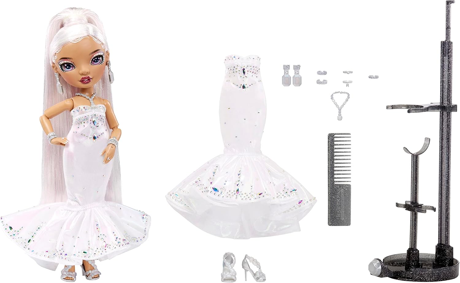 Rainbow High Doll with Multicolor Hair and Iridescent Gown O5195