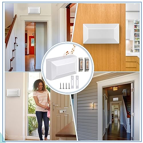 Wired Doorbell Chime Kit with 2 Lighted Metal Push Buttons E740031