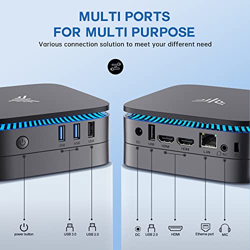 Mini PC Intel N95 8GB RAM 256GB SSD 4K HDMI Dual WiFi H81596